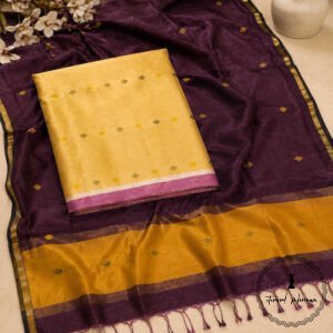 Premium Handloom Maheshwari Silk Suit Set